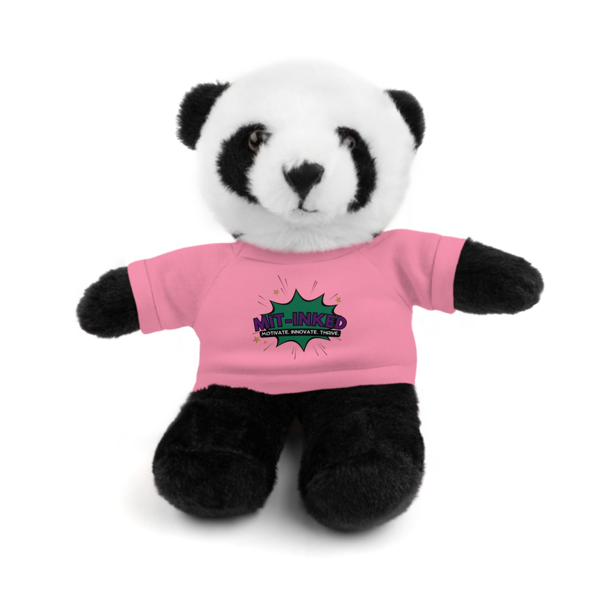 Plush Toy with MIT-Inked Graphic Tee — Cute Stuffed Animal Gift