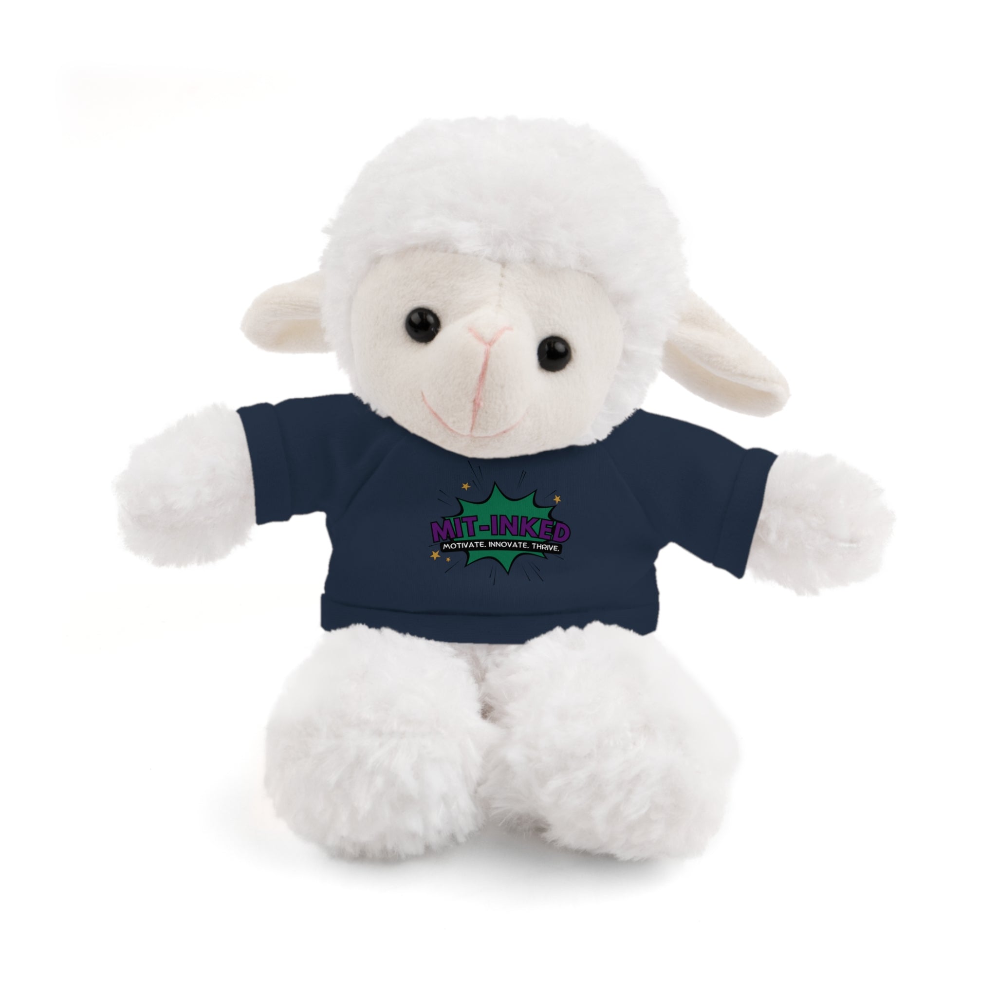 Plush Toy with MIT-Inked Graphic Tee — Cute Stuffed Animal Gift