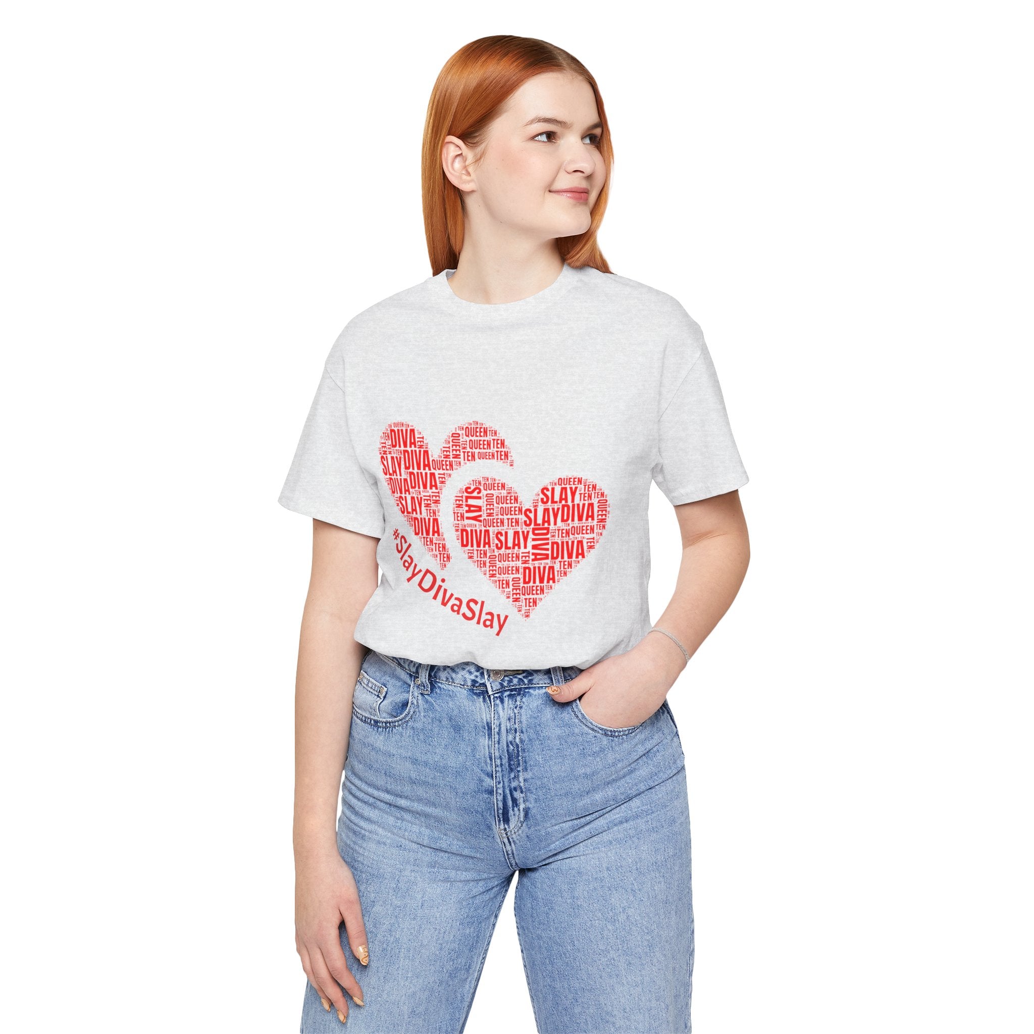 Slay Diva Heart Tee | #SlayDivaSlay MIT-Inked Empowering Graphic T-Shirt