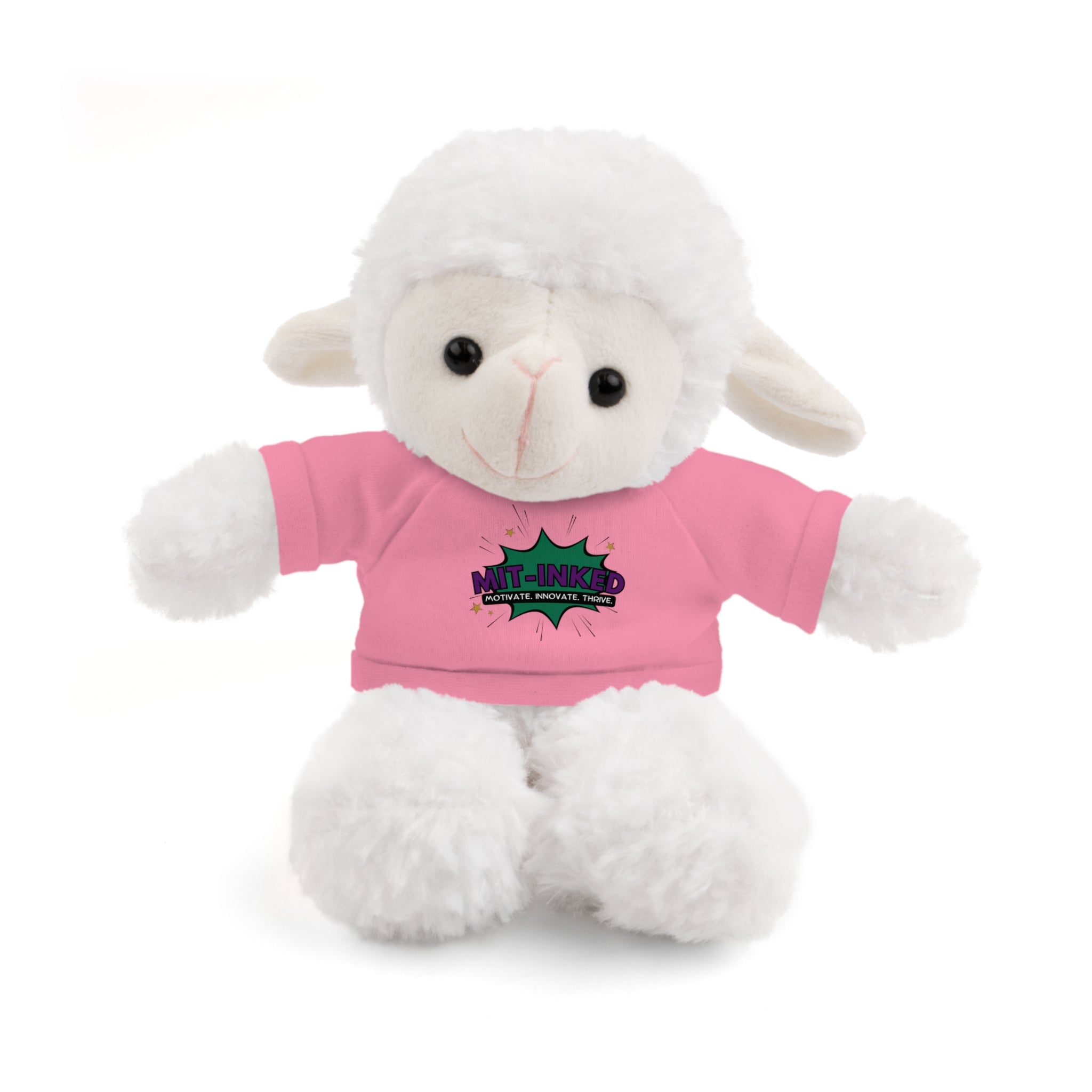 Plush Toy with MIT-Inked Graphic Tee — Cute Stuffed Animal Gift