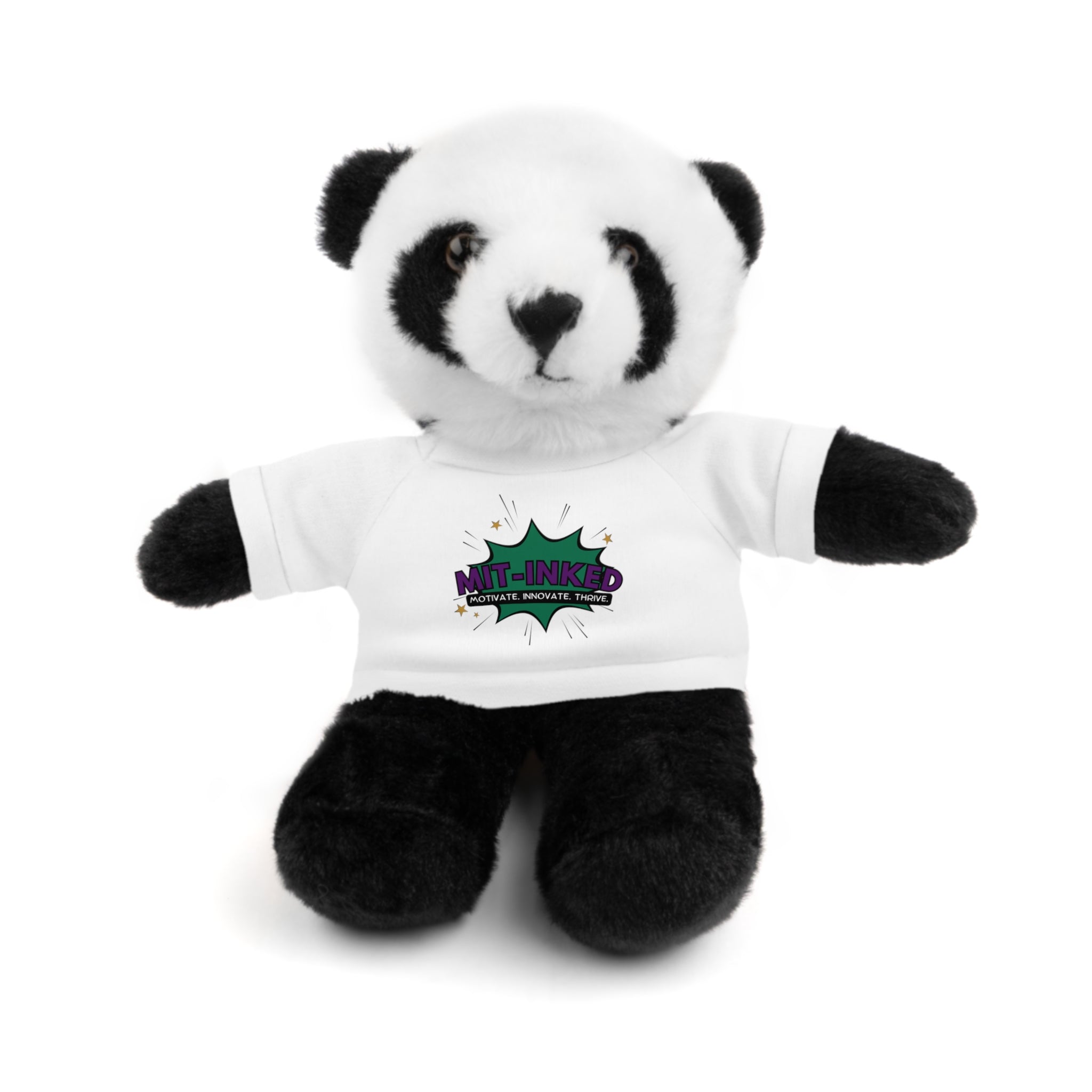 Plush Toy with MIT-Inked Graphic Tee — Cute Stuffed Animal Gift