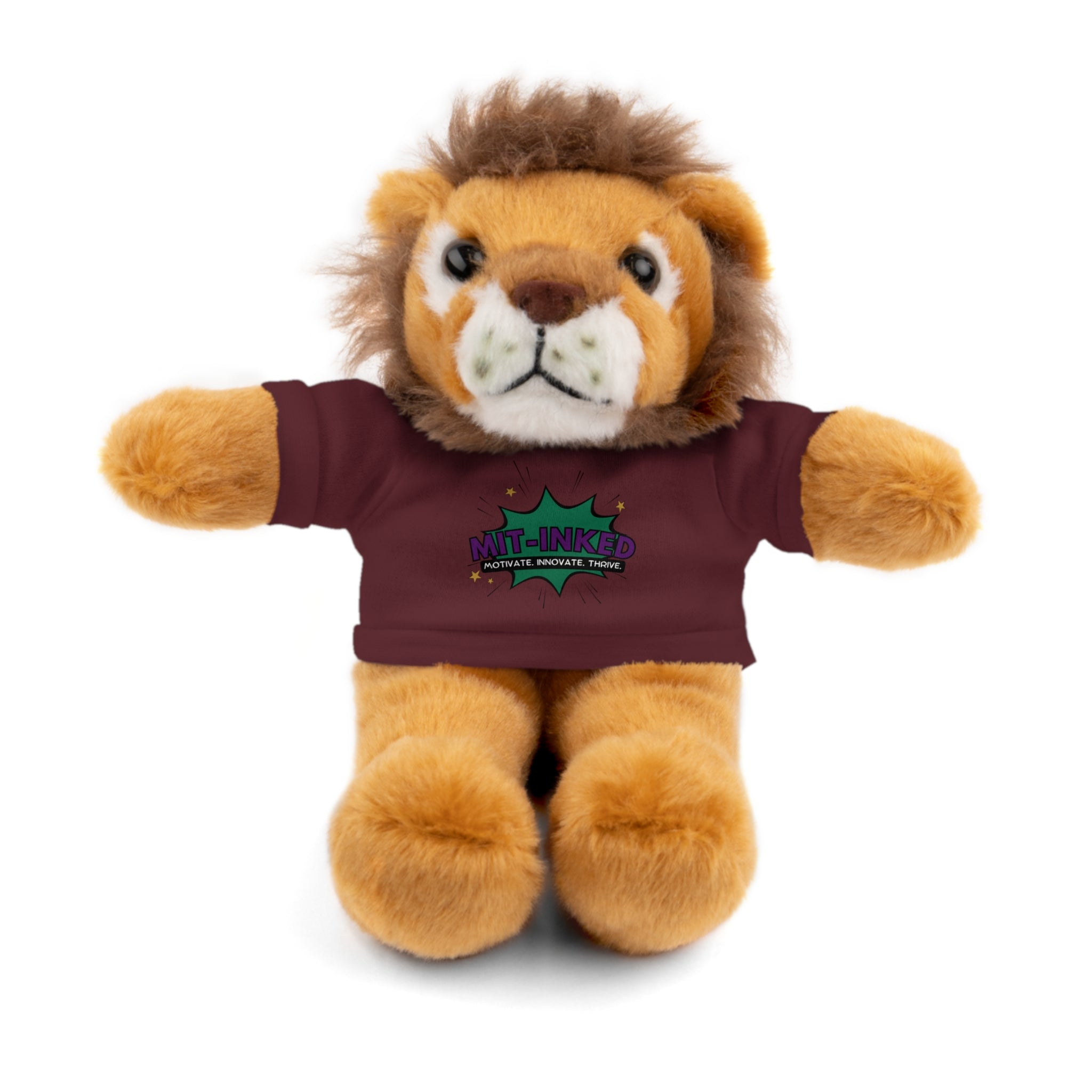 Plush Toy with MIT-Inked Graphic Tee — Cute Stuffed Animal Gift