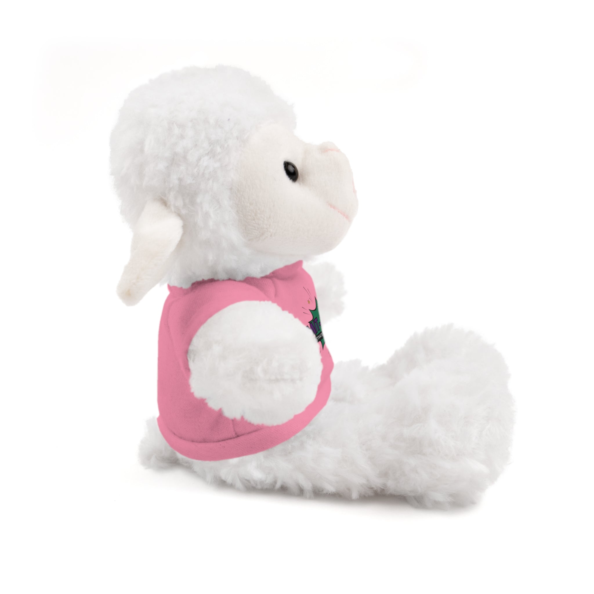 Plush Toy with MIT-Inked Graphic Tee — Cute Stuffed Animal Gift