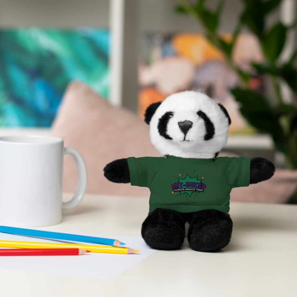 Plush Toy with MIT-Inked Graphic Tee — Cute Stuffed Animal Gift