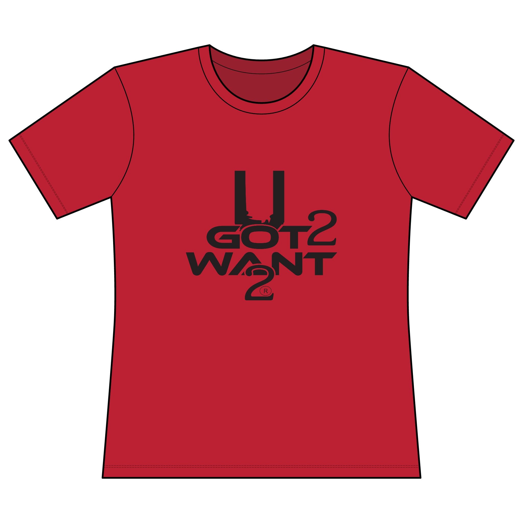 'U Got 2 Want 2' Women's Performance Short Sleeve Moisture Wicking Tee