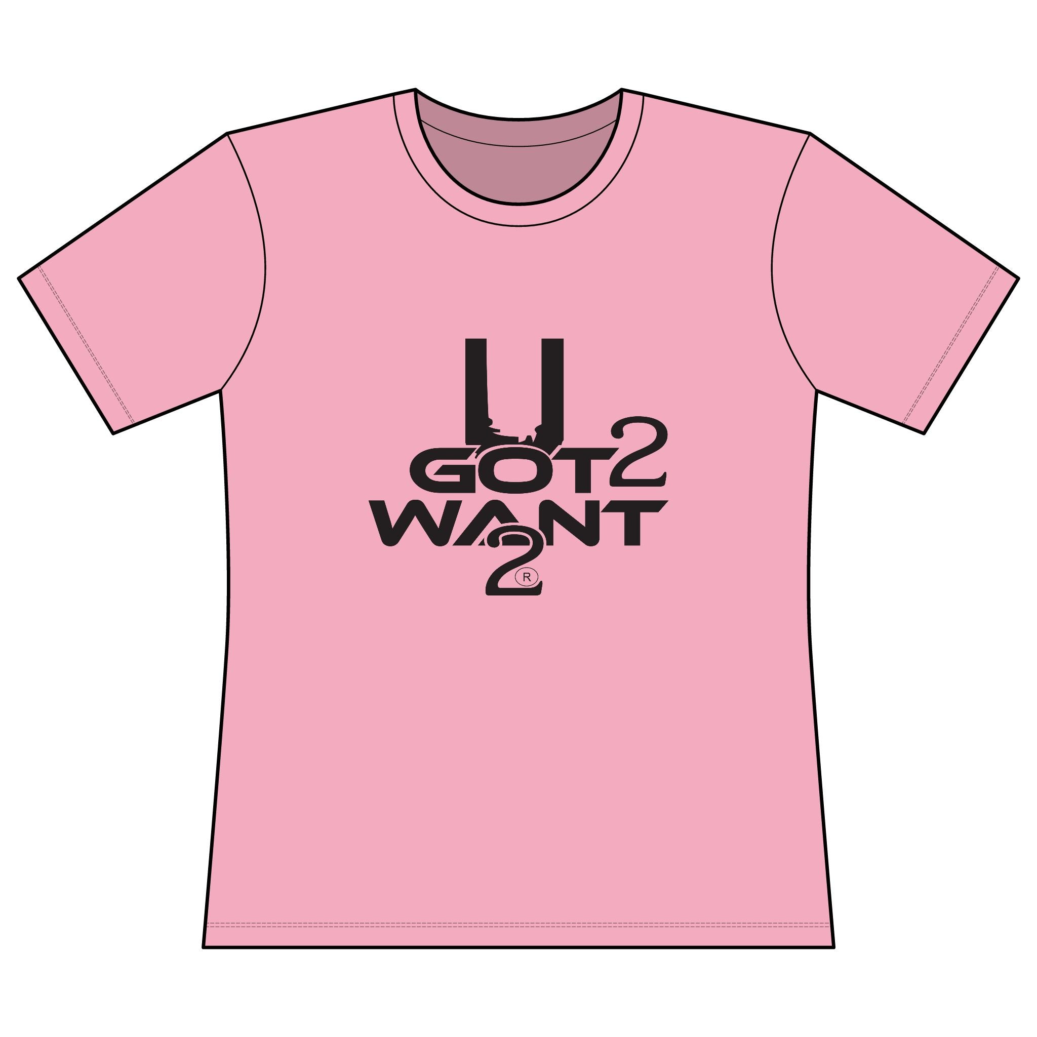 'U Got 2 Want 2' Women's Performance Short Sleeve Moisture Wicking Tee
