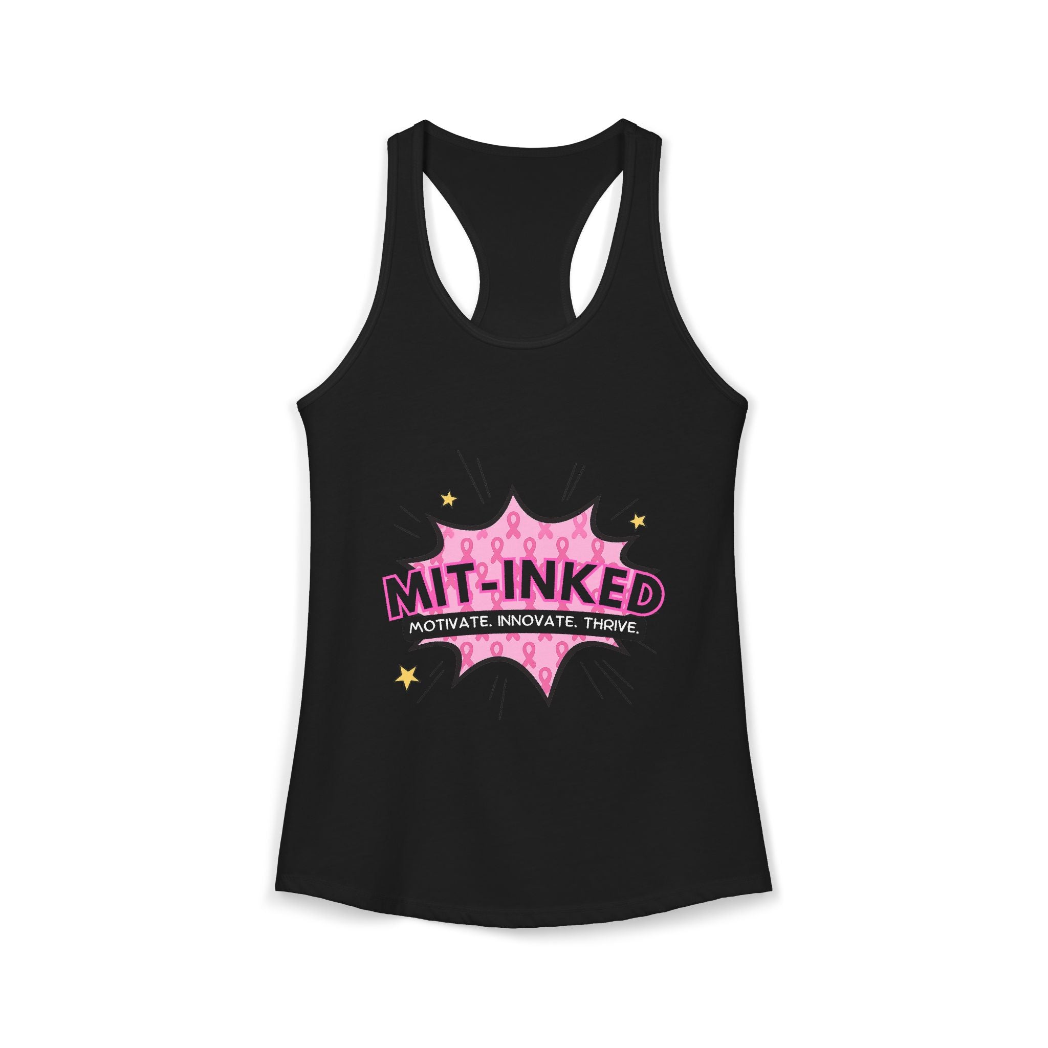 MIT-Inked Breast Cancer Women's Ideal Racerback Tank