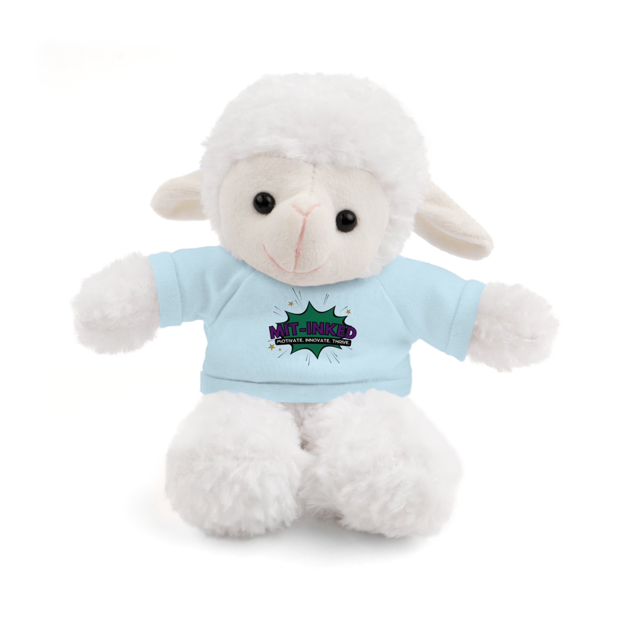 Plush Toy with MIT-Inked Graphic Tee — Cute Stuffed Animal Gift