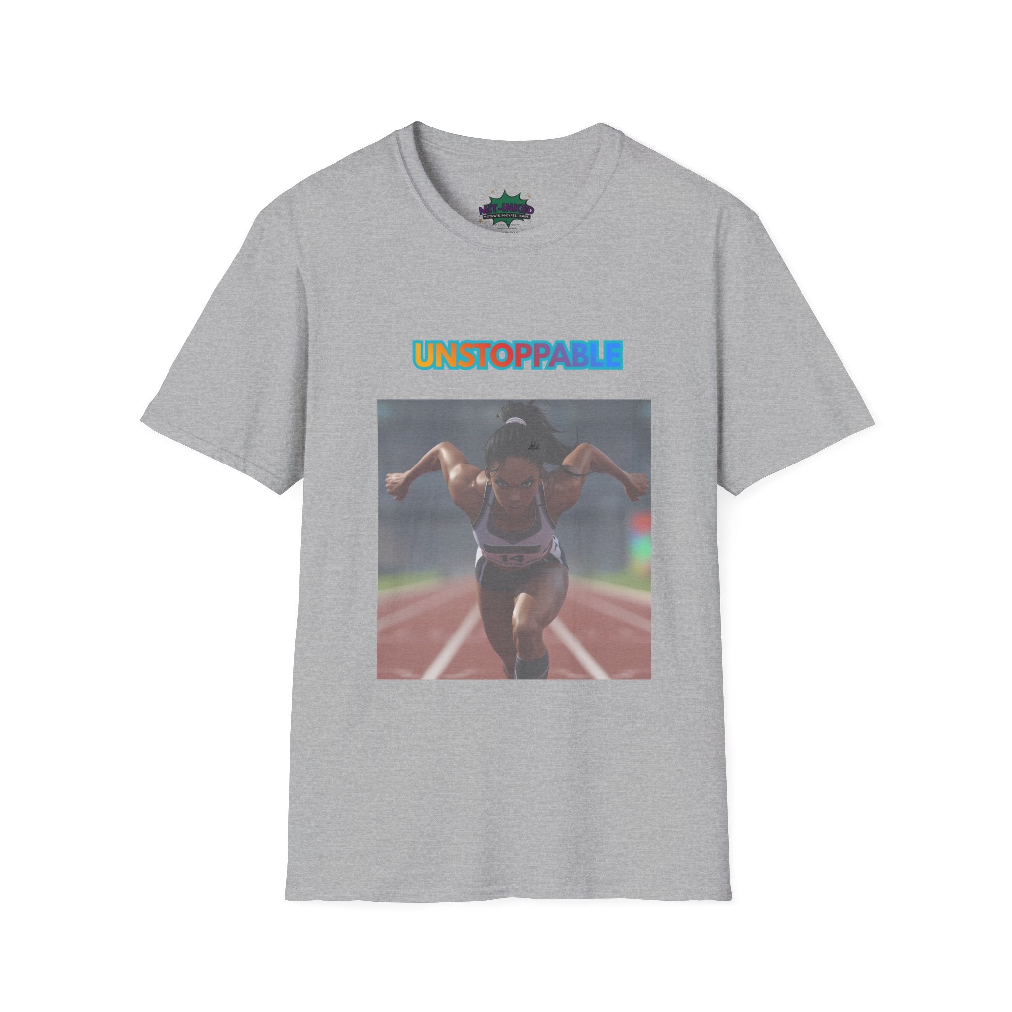 Unstoppable Runner T-Shirt — Motivational Track & Field Athletic Tee