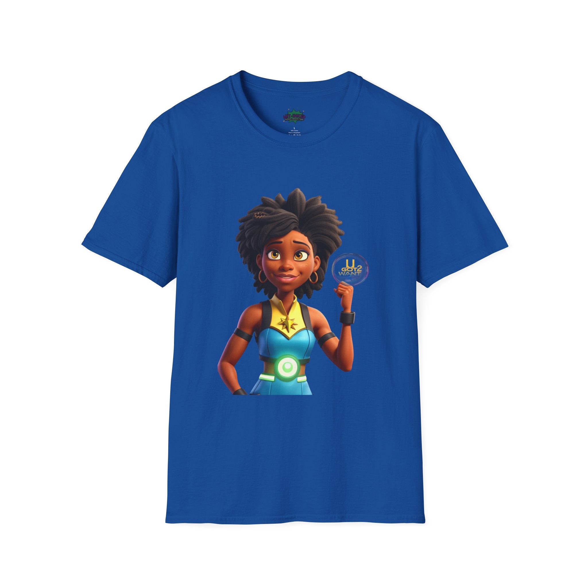Mighty Moon Starr U Got 2 Want 2 T-Shirt | Cute Cartoon Character Graphic Tee Printify