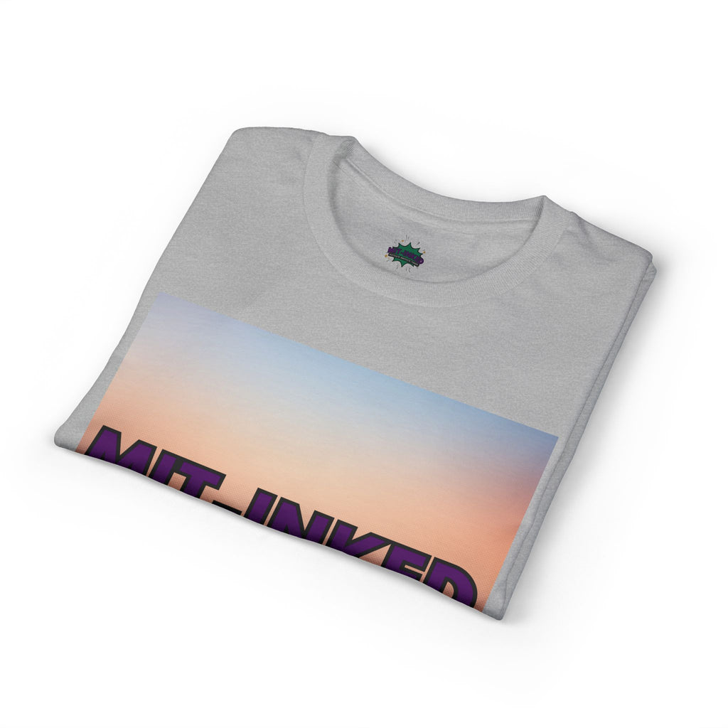 MIT-Inked Sunset T-Shirt | Retro Gradient Graphic Tee Printify