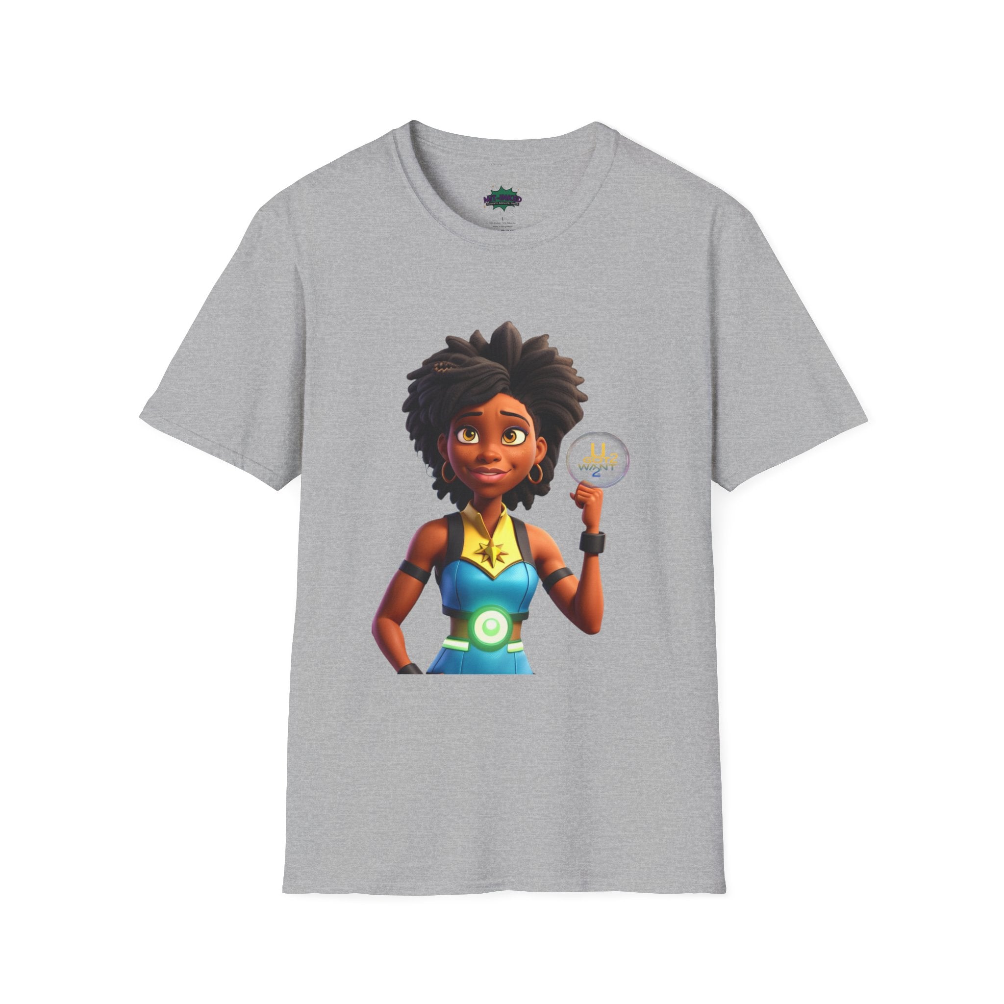 Mighty Moon Starr U Got 2 Want 2 T-Shirt | Cute Cartoon Character Graphic Tee Printify