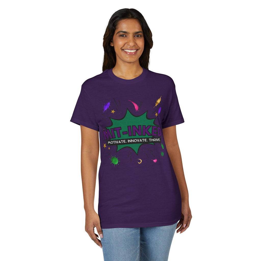 MIT-Inked Comic Art Logo T-Shirt | Motivate Innovate Thrive Graphic Tee Printify