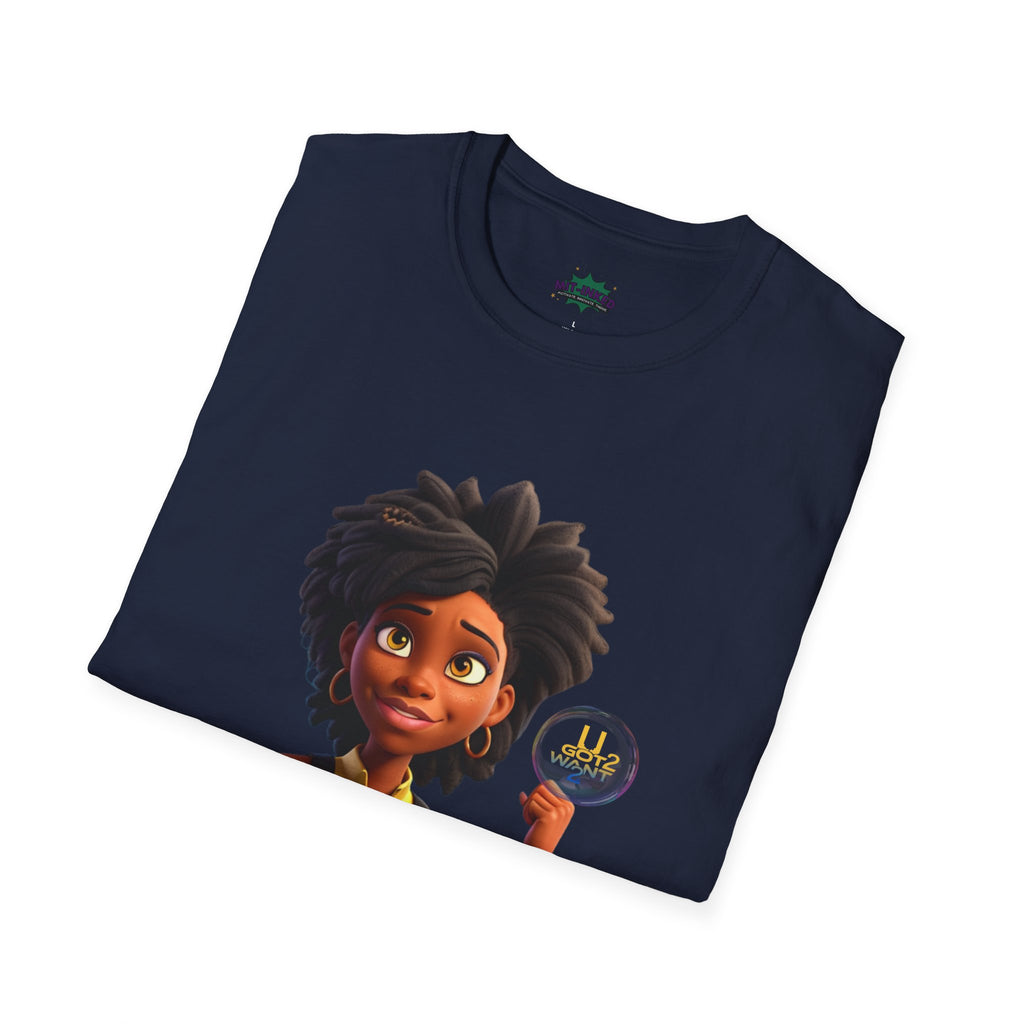 Mighty Moon Starr U Got 2 Want 2 T-Shirt | Cute Cartoon Character Graphic Tee Printify