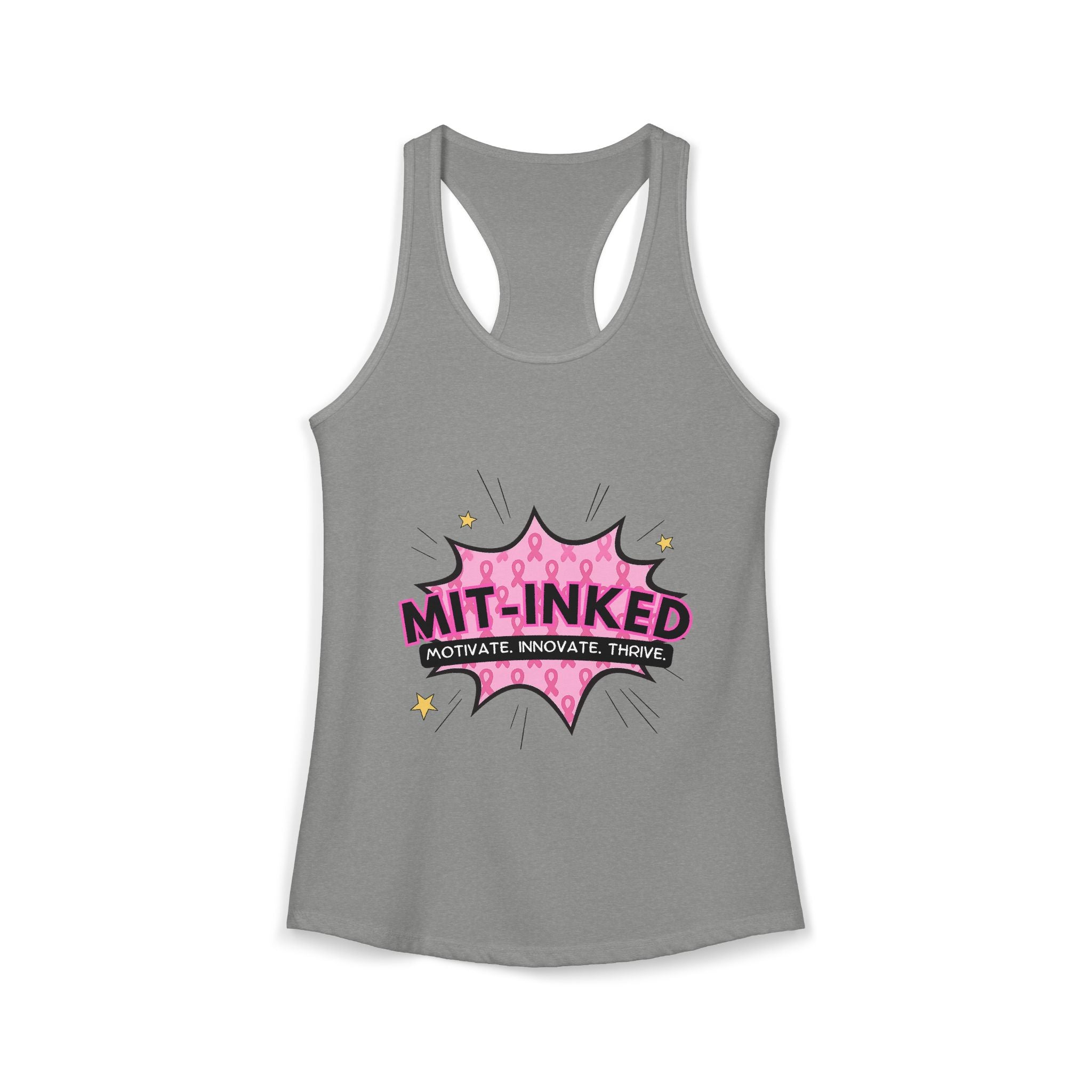 MIT-Inked Breast Cancer Women's Ideal Racerback Tank