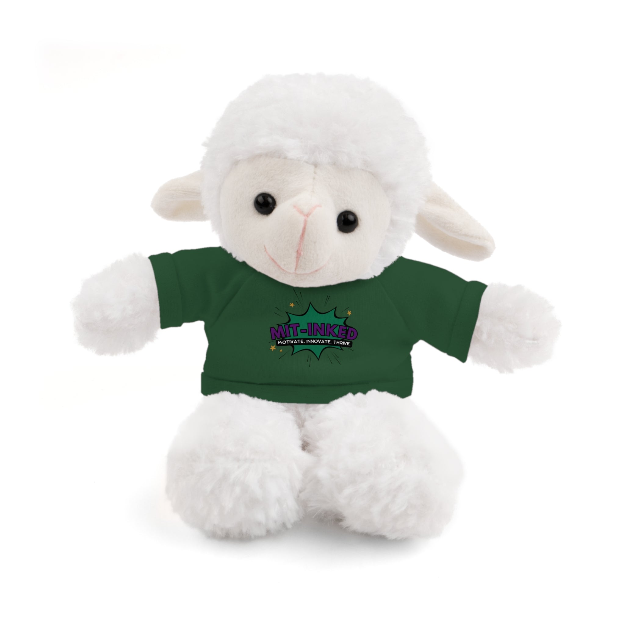 Plush Toy with MIT-Inked Graphic Tee — Cute Stuffed Animal Gift