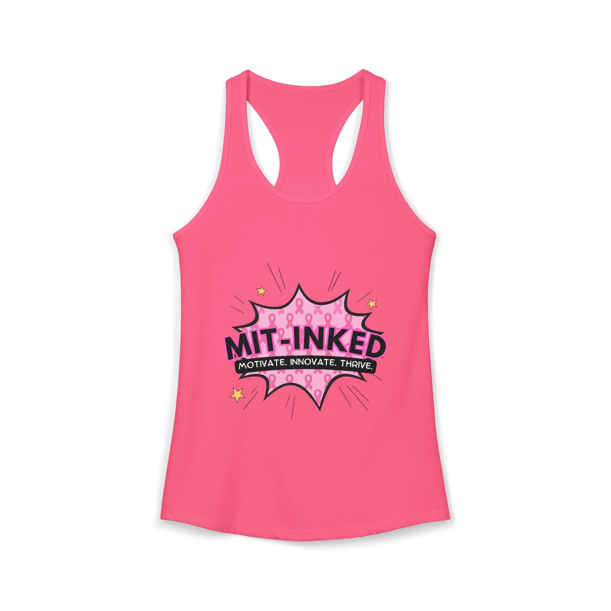 MIT-Inked Breast Cancer Women's Ideal Racerback Tank