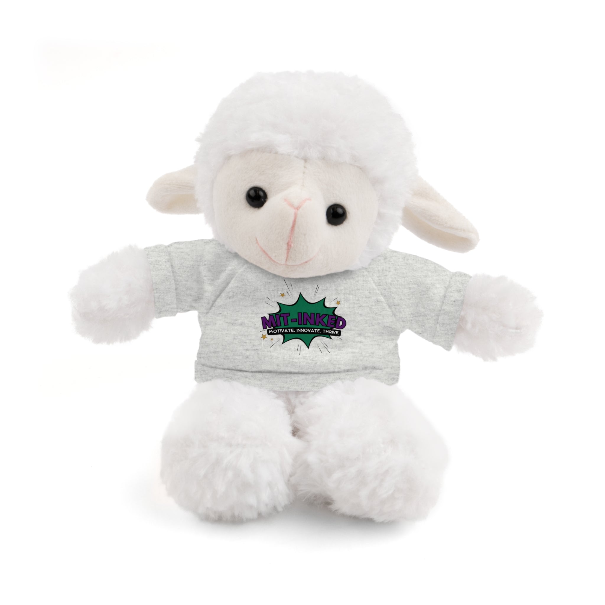 Plush Toy with MIT-Inked Graphic Tee — Cute Stuffed Animal Gift