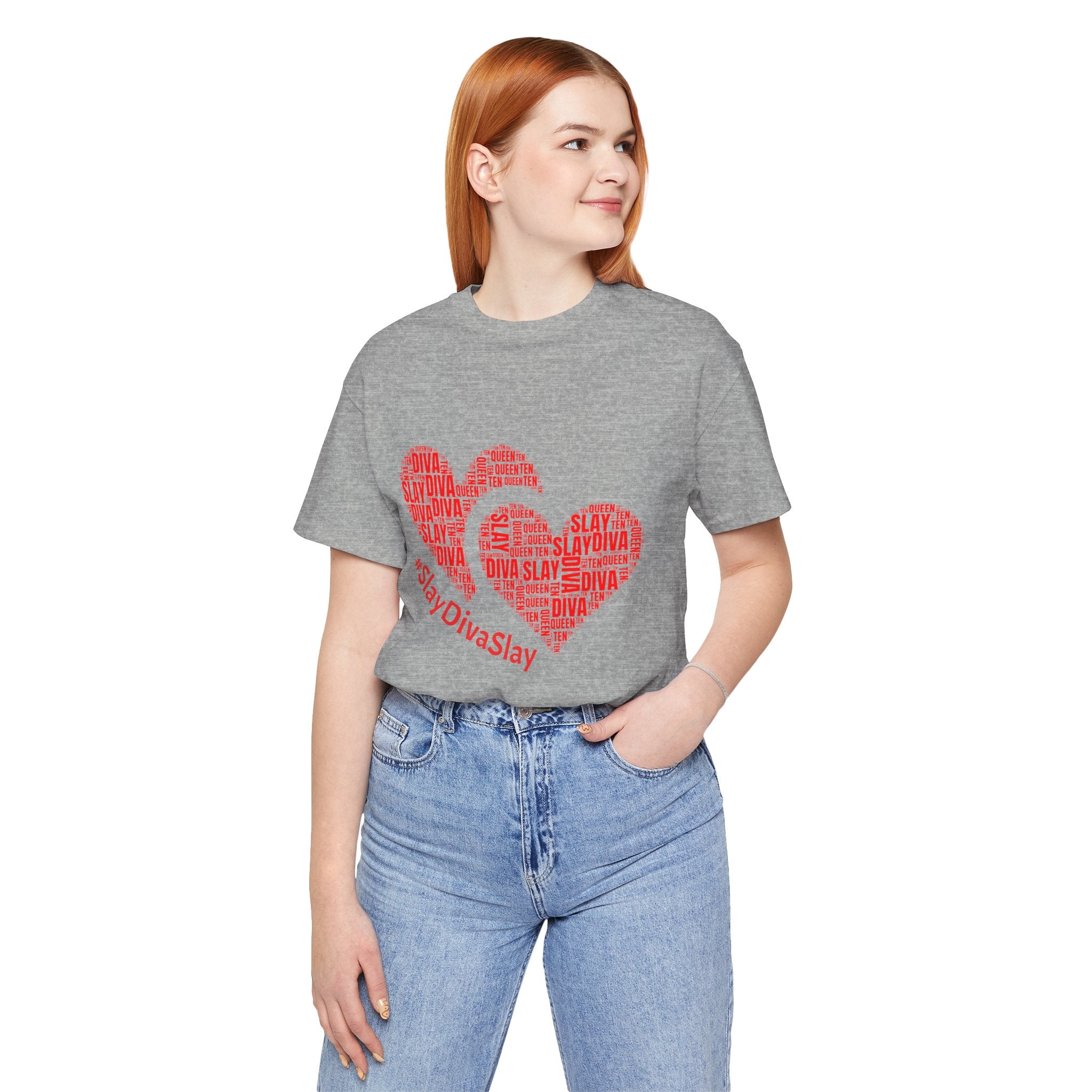 Slay Diva Heart Tee | #SlayDivaSlay MIT-Inked Empowering Graphic T-Shirt