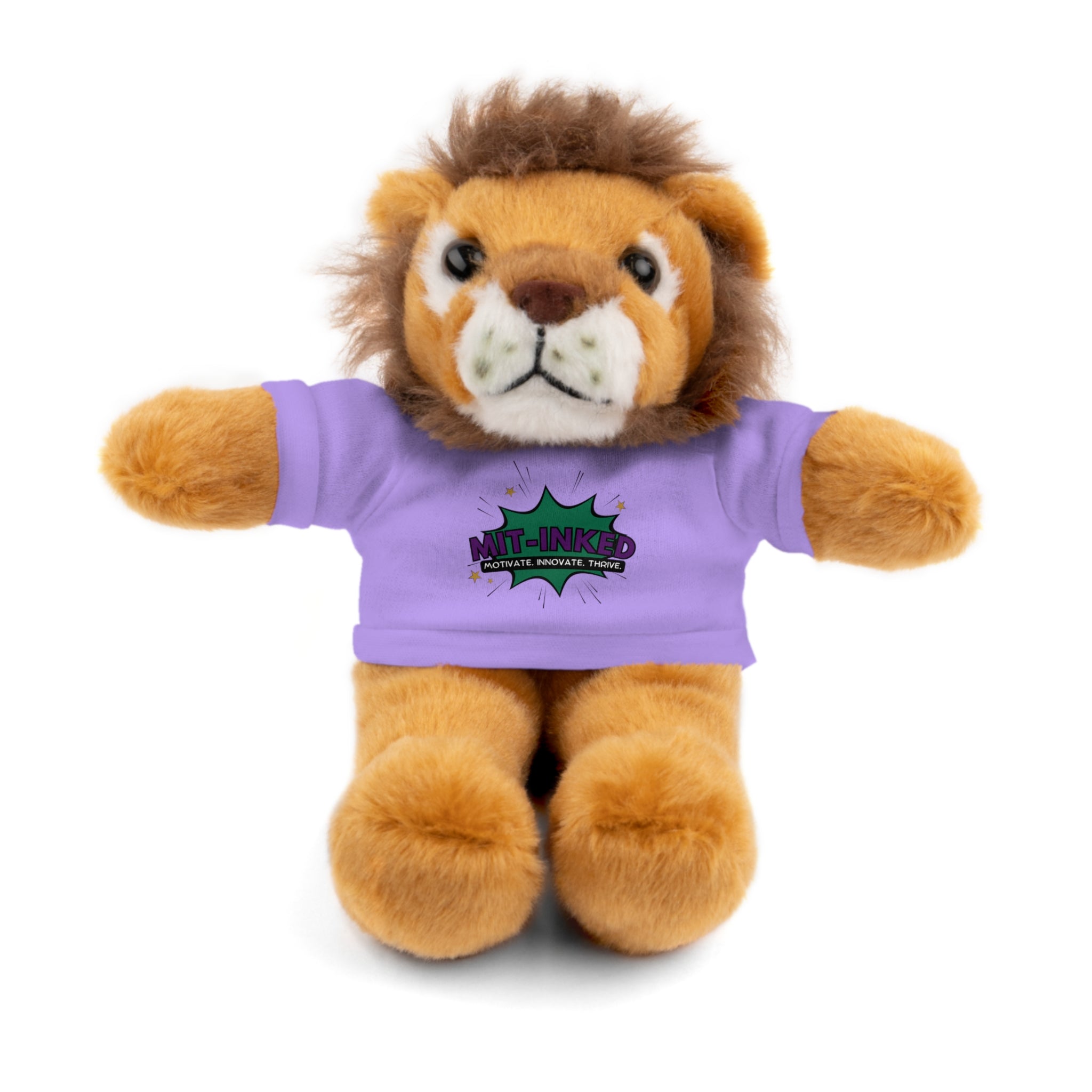 Plush Toy with MIT-Inked Graphic Tee — Cute Stuffed Animal Gift