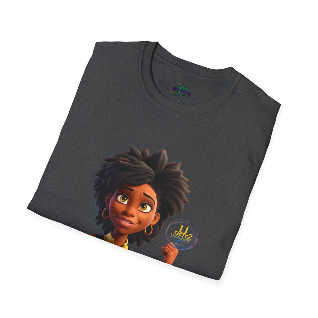Mighty Moon Starr U Got 2 Want 2 T-Shirt | Cute Cartoon Character Graphic Tee Printify