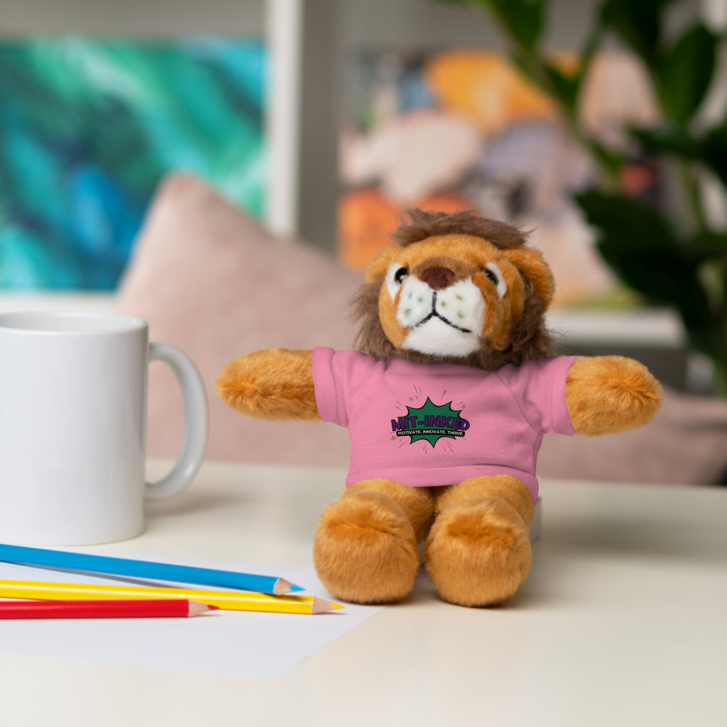 Plush Toy with MIT-Inked Graphic Tee — Cute Stuffed Animal Gift