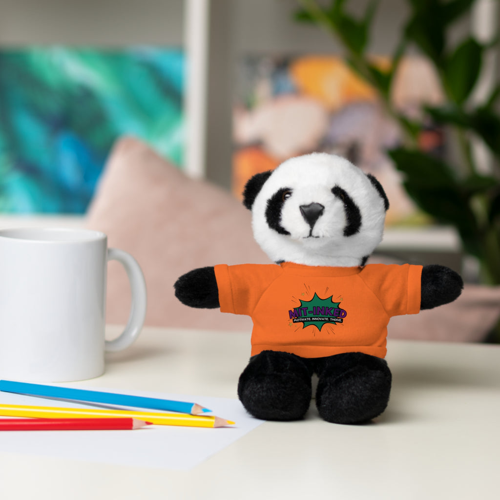 Plush Toy with MIT-Inked Graphic Tee — Cute Stuffed Animal Gift