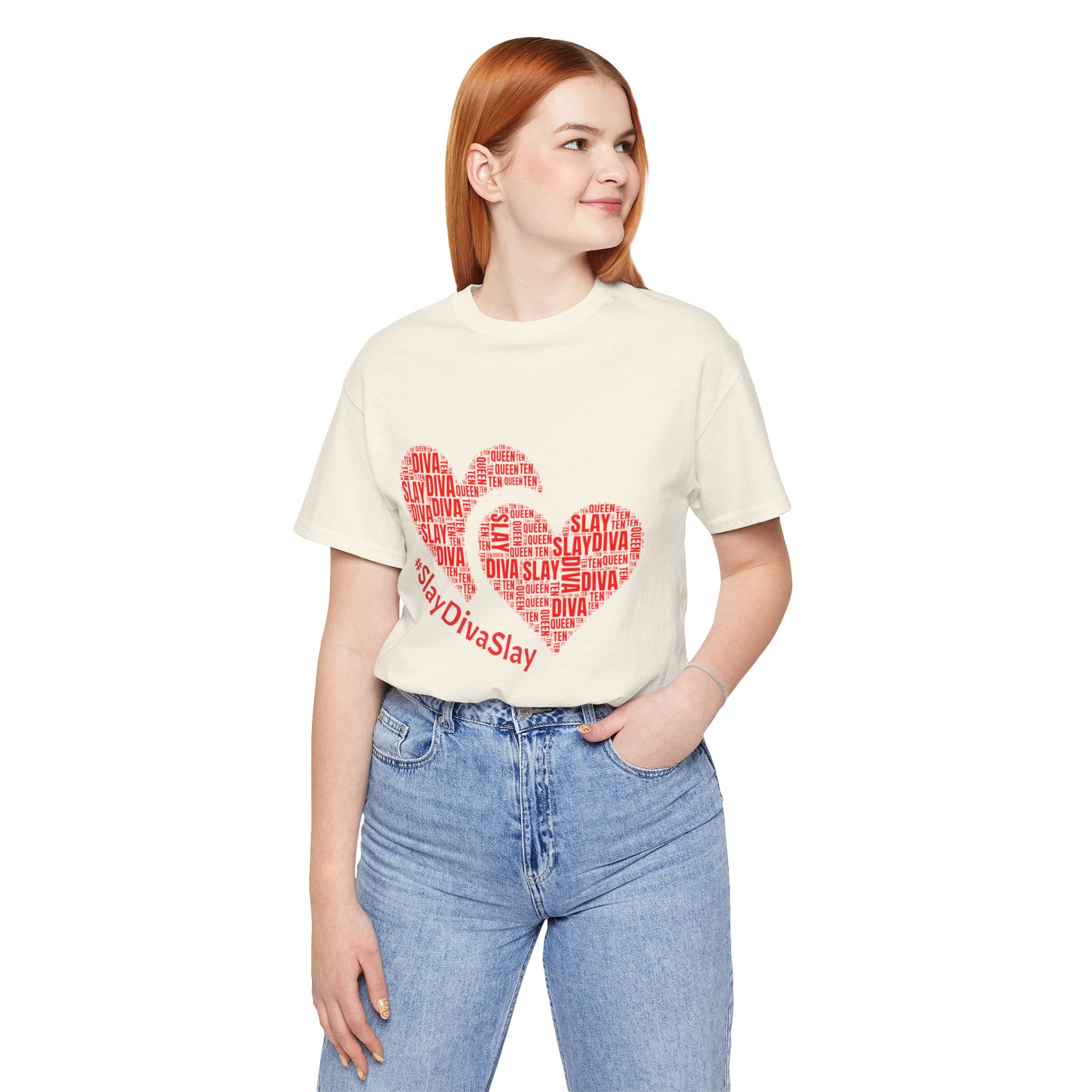 Slay Diva Heart Tee | #SlayDivaSlay MIT-Inked Empowering Graphic T-Shirt