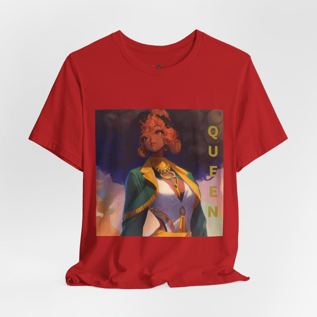 MIT-Inked Regal Afro-Futurist Queen Portrait Self-Love Graphic Tee