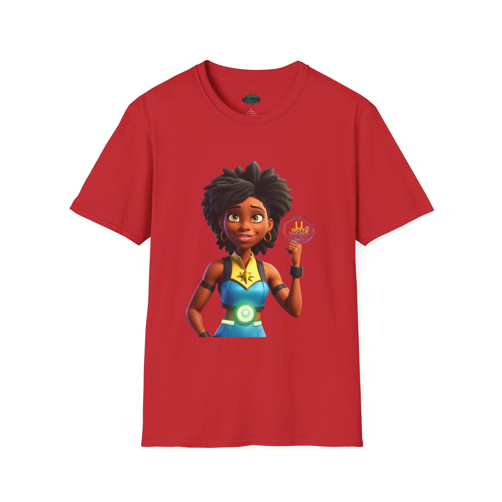Mighty Moon Starr U Got 2 Want 2 T-Shirt | Cute Cartoon Character Graphic Tee Printify