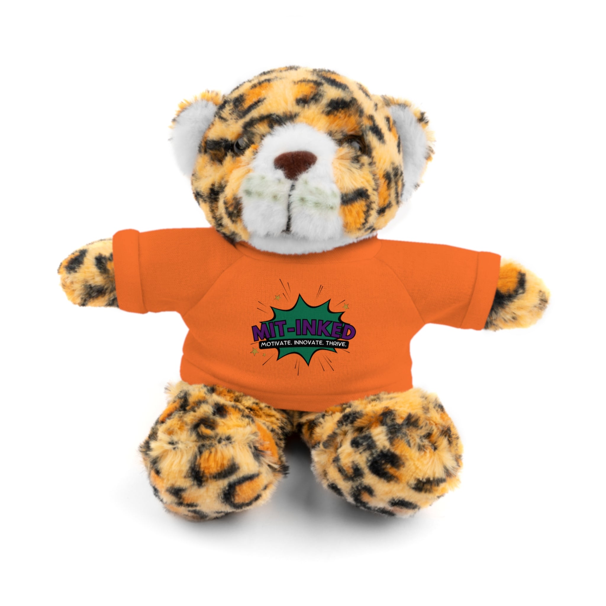 Plush Toy with MIT-Inked Graphic Tee — Cute Stuffed Animal Gift