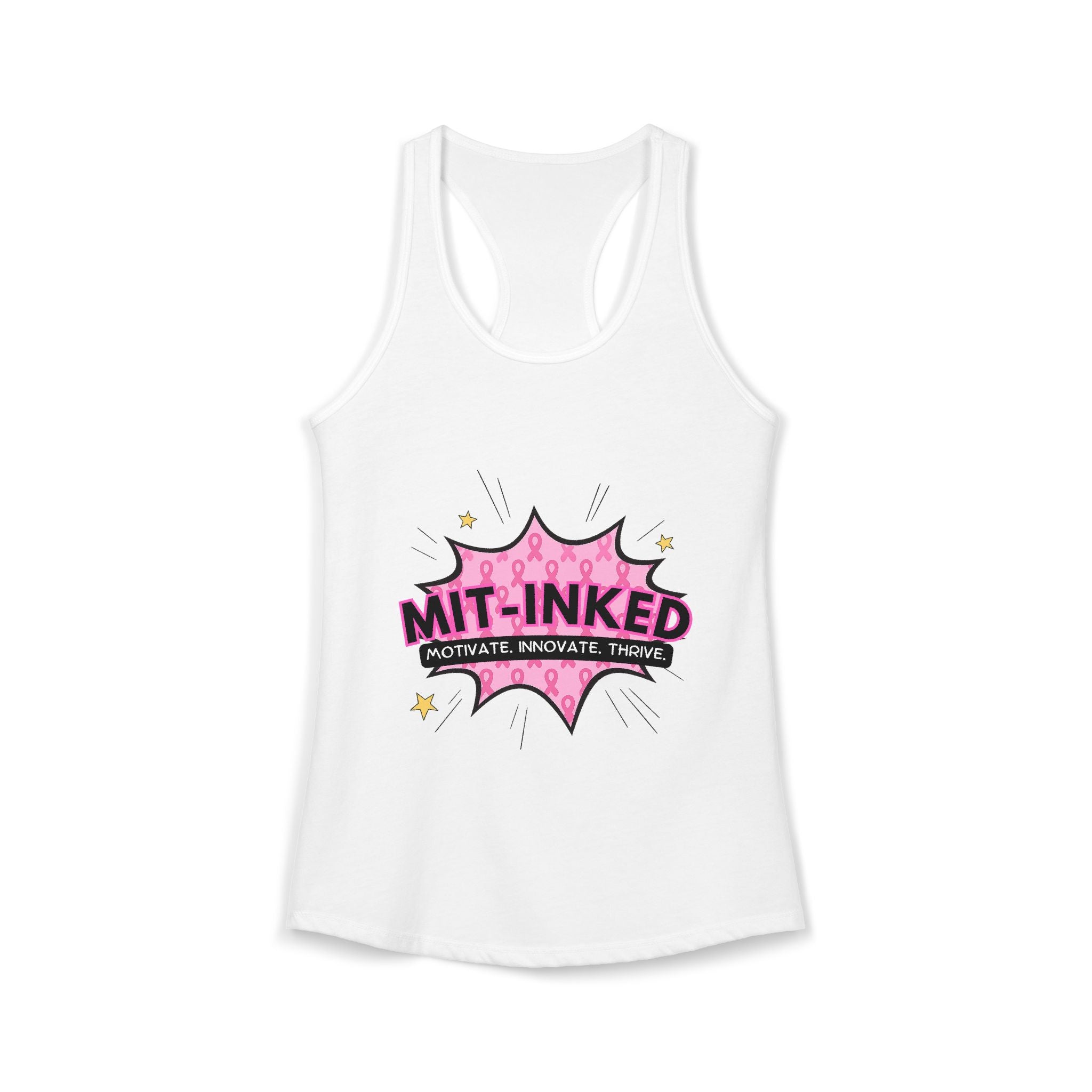 MIT-Inked Breast Cancer Women's Ideal Racerback Tank