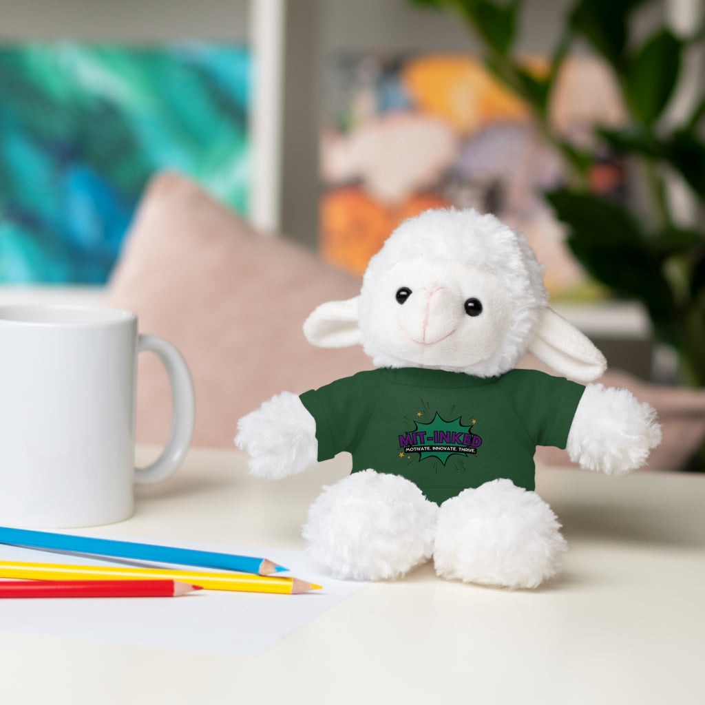 Plush Toy with MIT-Inked Graphic Tee — Cute Stuffed Animal Gift