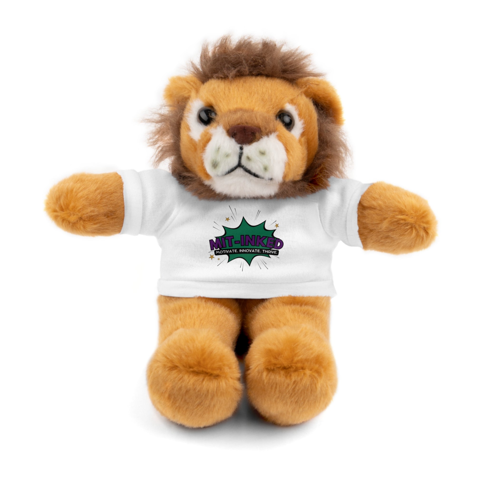 Plush Toy with MIT-Inked Graphic Tee — Cute Stuffed Animal Gift