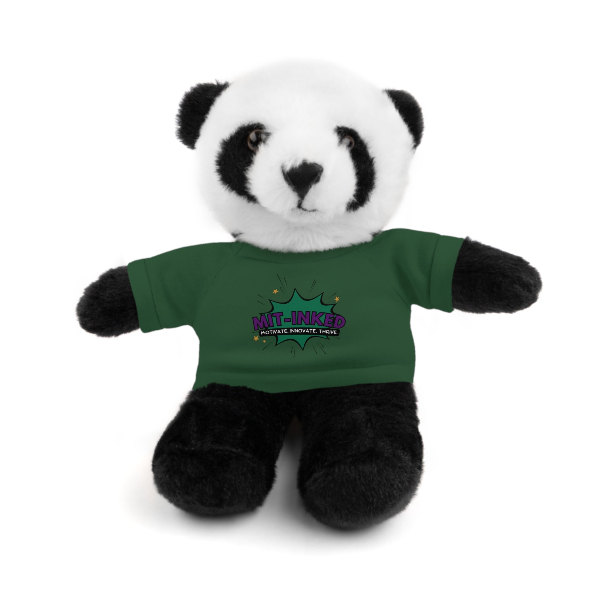 Plush Toy with MIT-Inked Graphic Tee — Cute Stuffed Animal Gift