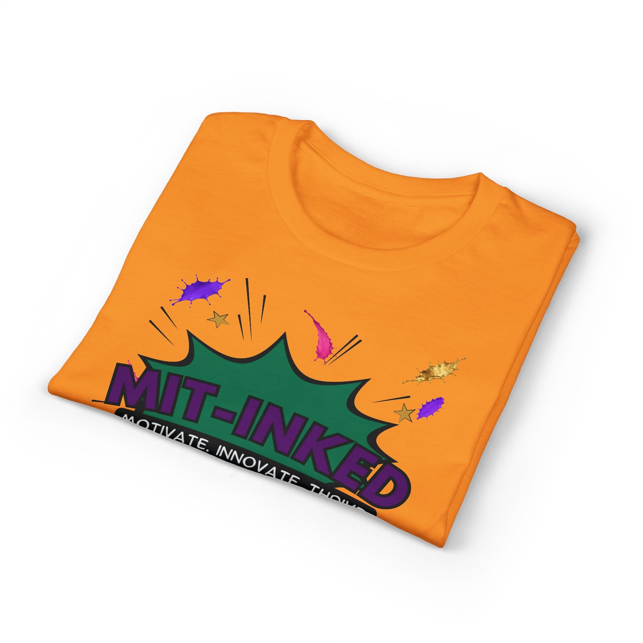 MIT-Inked Comic Art Logo T-Shirt | Motivate Innovate Thrive Graphic Tee Printify