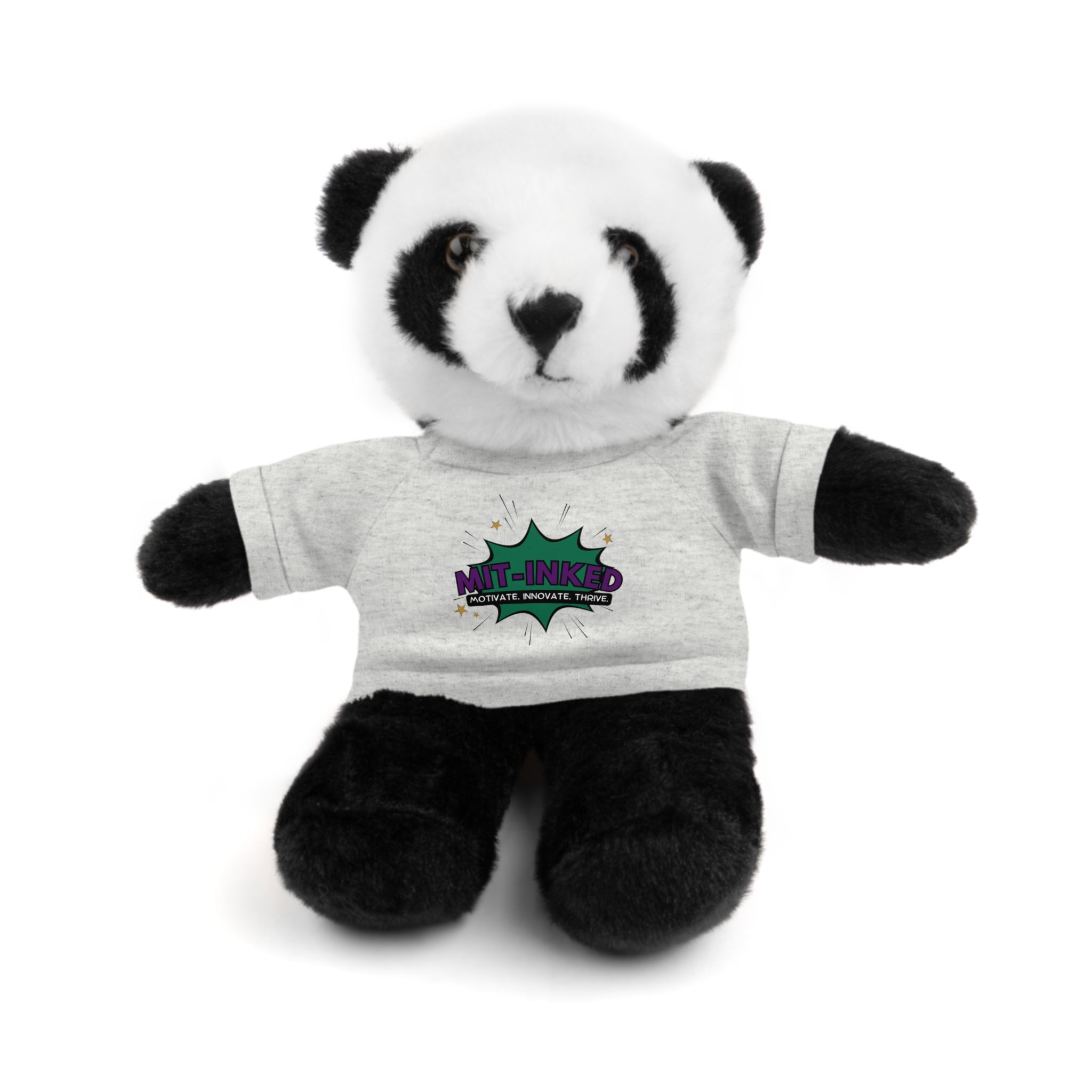 Plush Toy with MIT-Inked Graphic Tee — Cute Stuffed Animal Gift