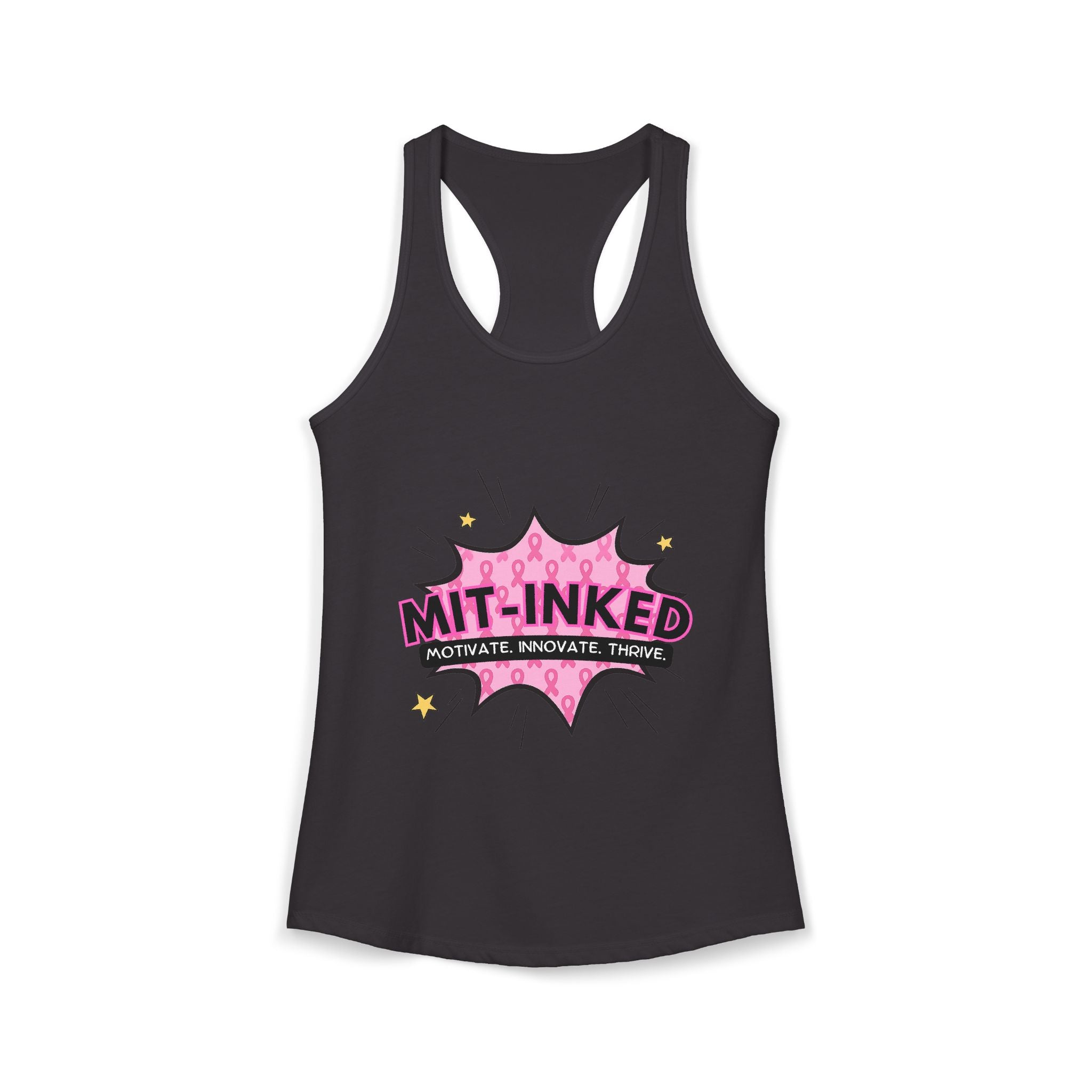 MIT-Inked Breast Cancer Women's Ideal Racerback Tank