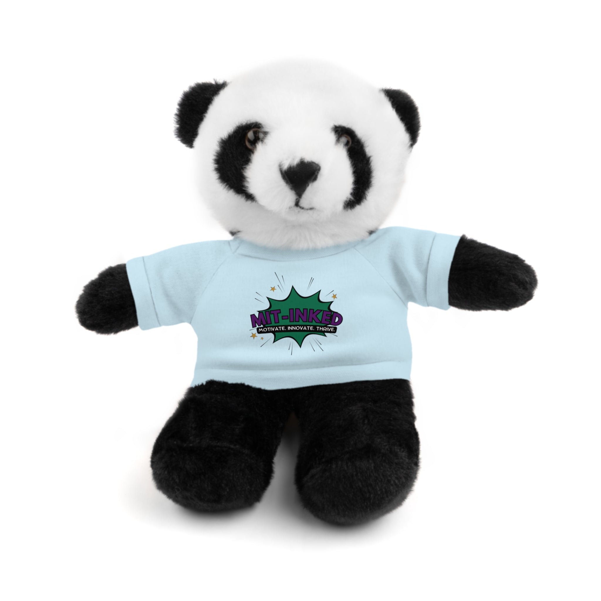 Plush Toy with MIT-Inked Graphic Tee — Cute Stuffed Animal Gift