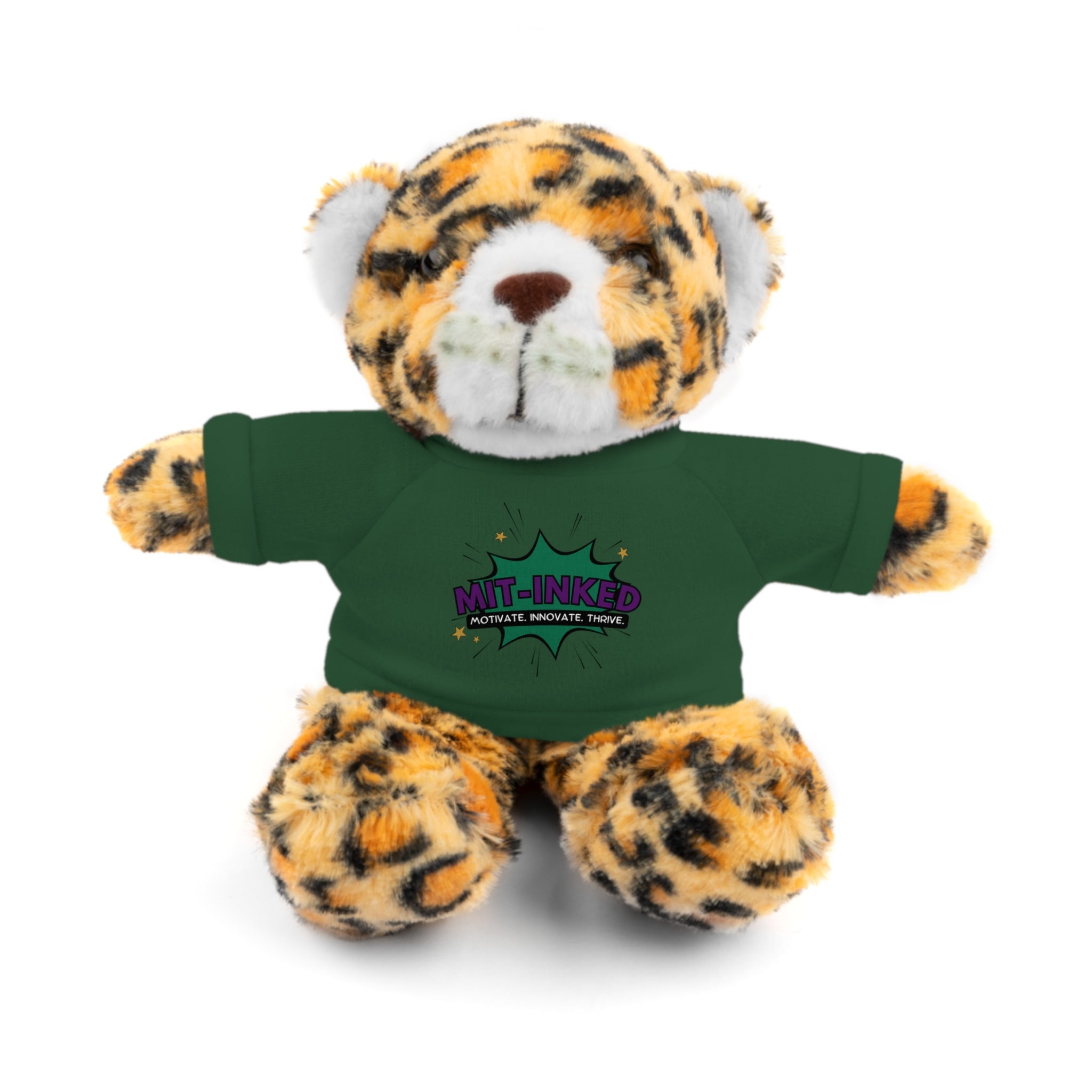 Plush Toy with MIT-Inked Graphic Tee — Cute Stuffed Animal Gift