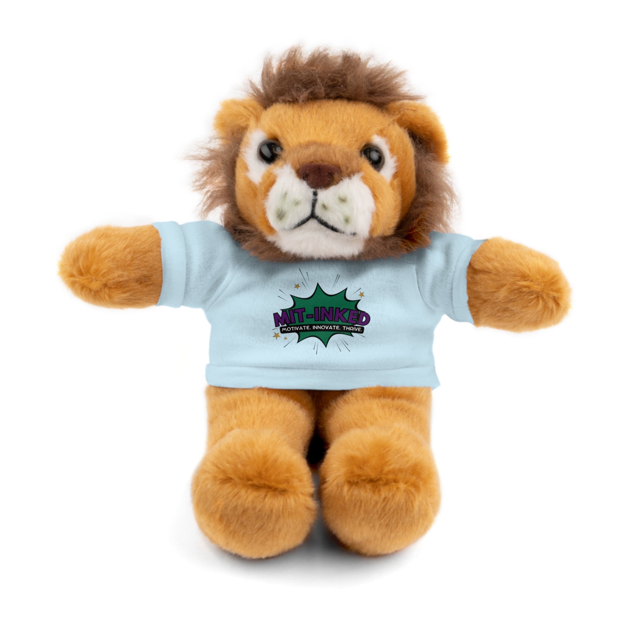 Plush Toy with MIT-Inked Graphic Tee — Cute Stuffed Animal Gift