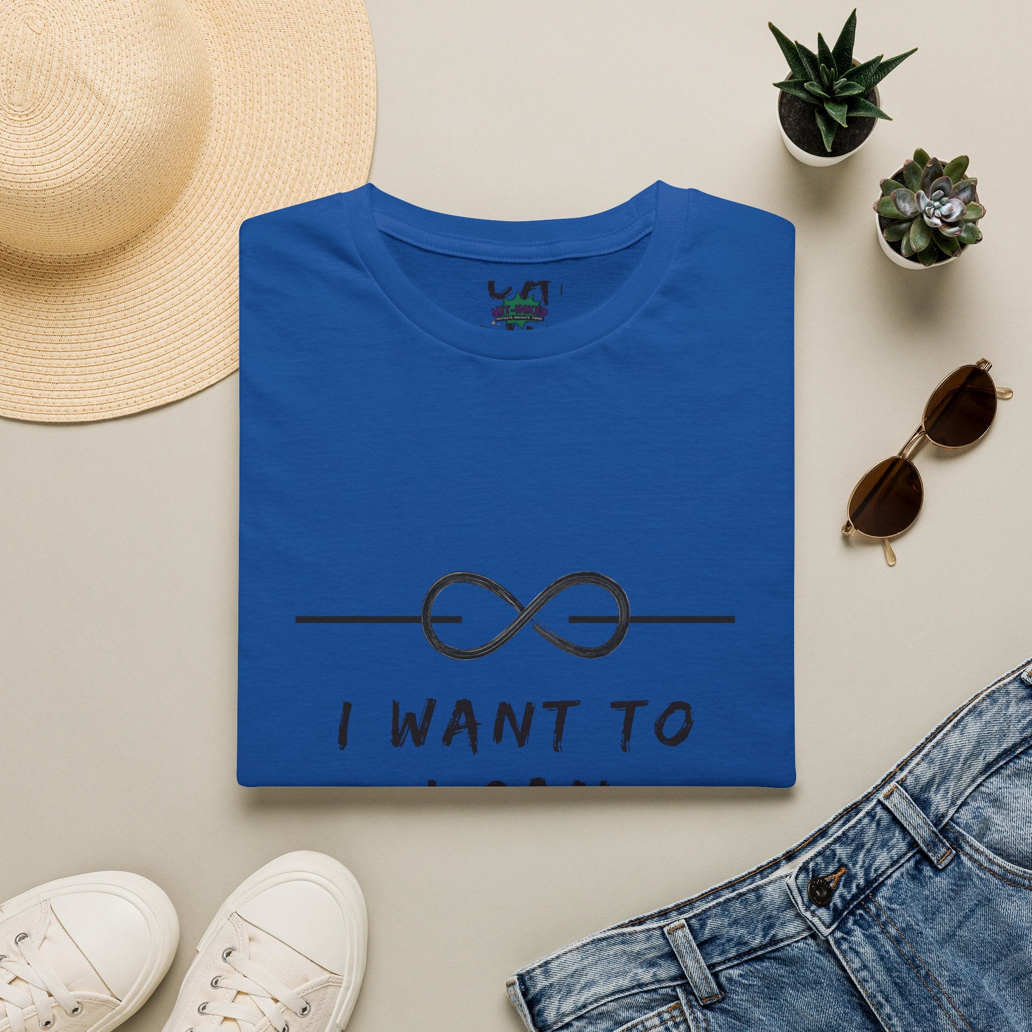 "I Want To, I Can, I Will" Infinity Motivation Graphic T-shirt