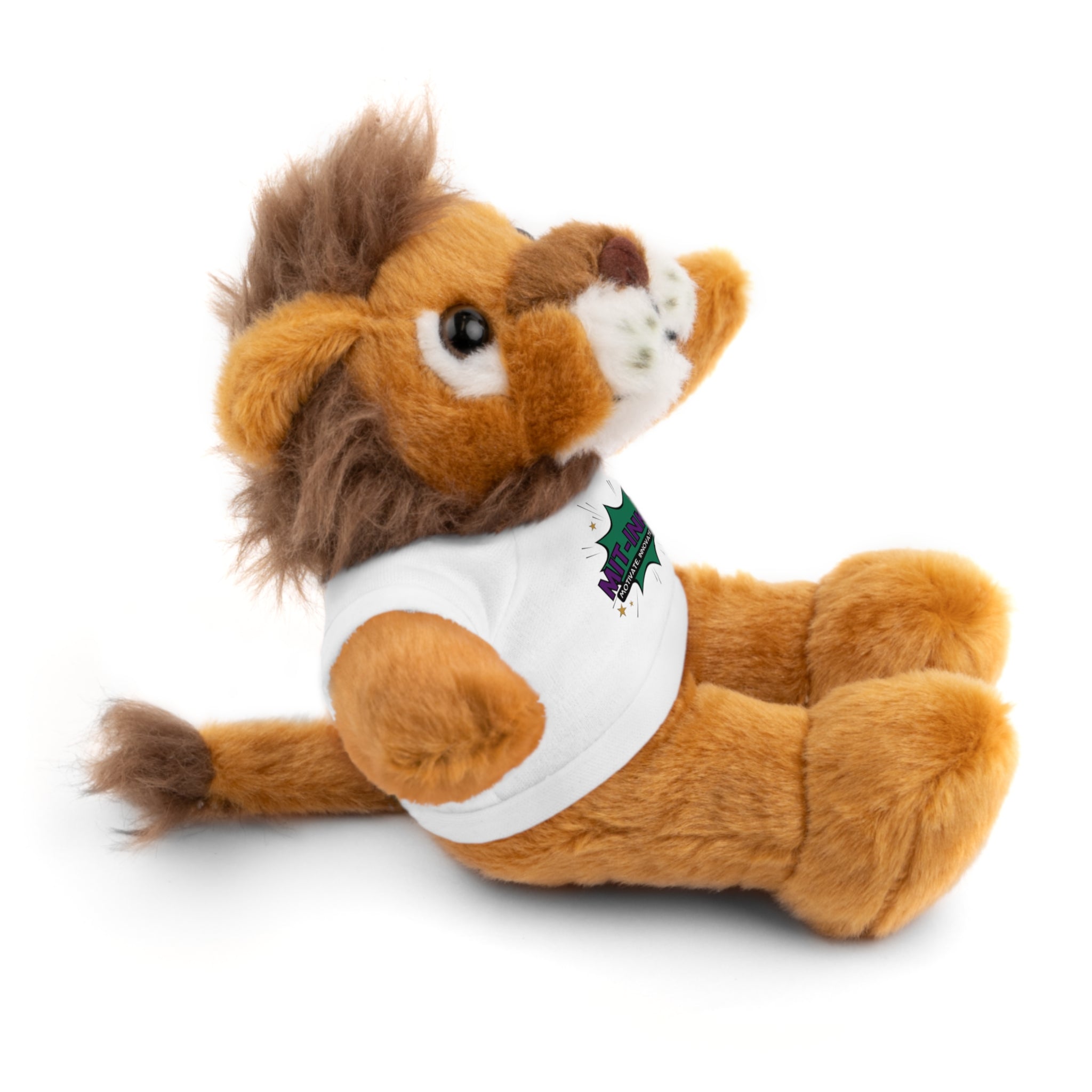 Plush Toy with MIT-Inked Graphic Tee — Cute Stuffed Animal Gift