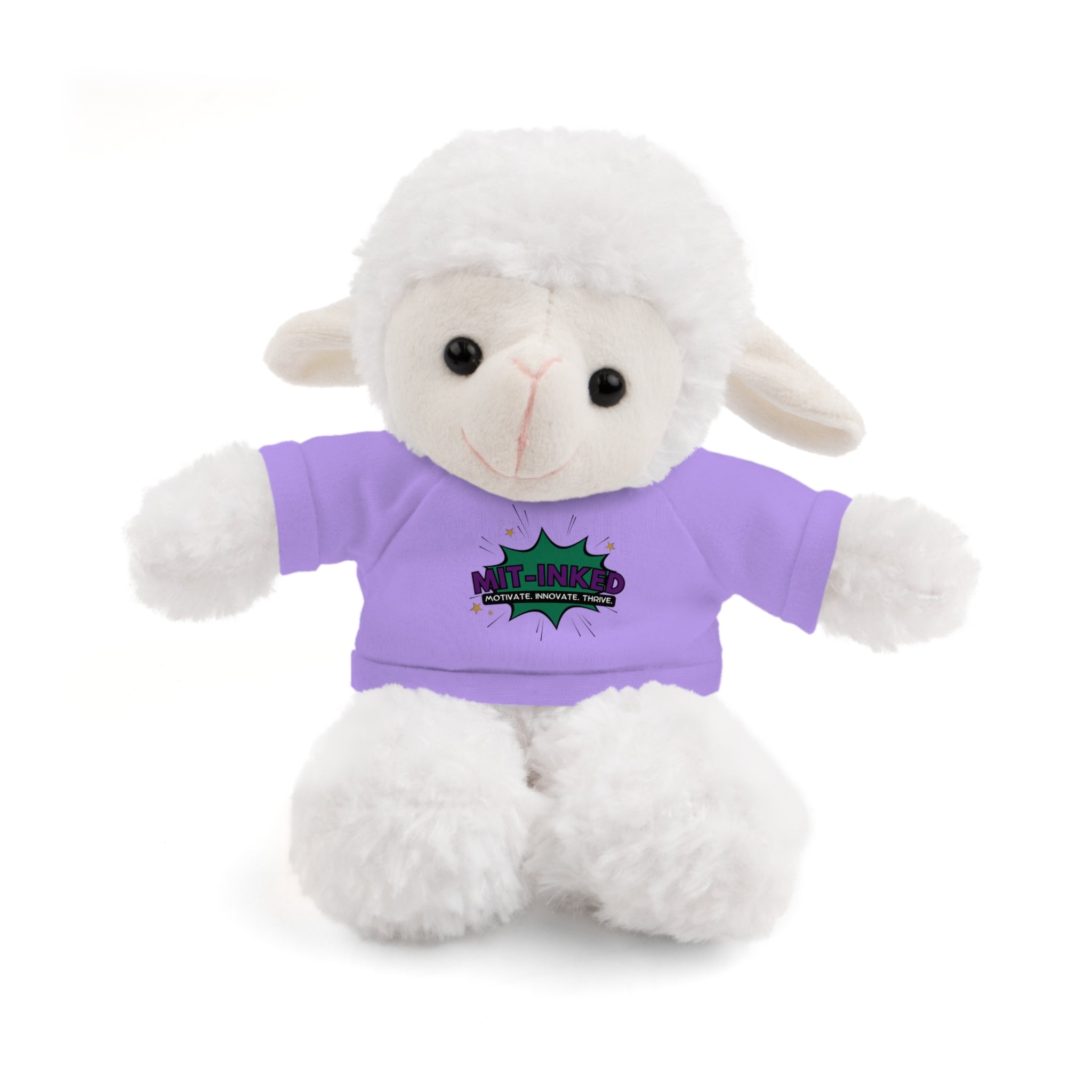 Plush Toy with MIT-Inked Graphic Tee — Cute Stuffed Animal Gift