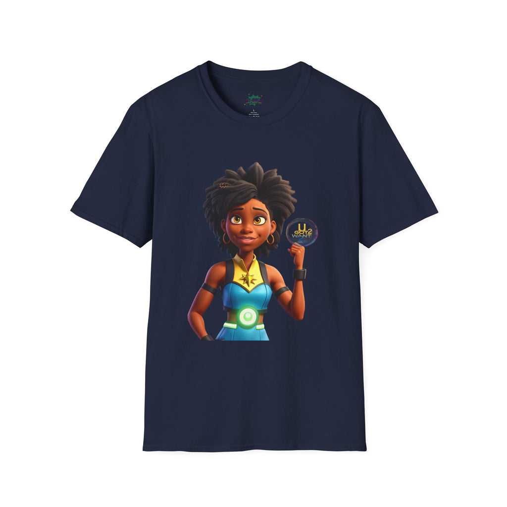 Mighty Moon Starr U Got 2 Want 2 T-Shirt | Cute Cartoon Character Graphic Tee Printify