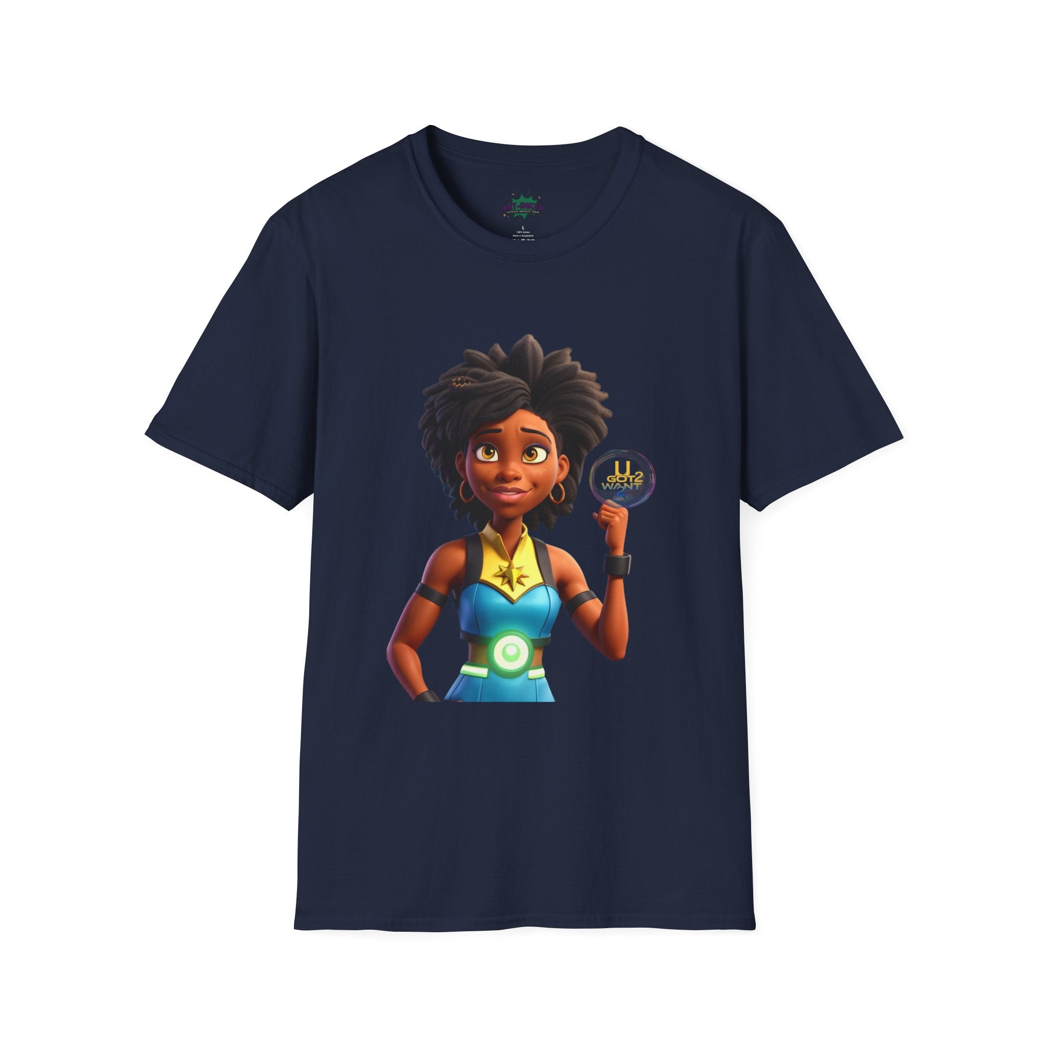 Mighty Moon Starr U Got 2 Want 2 T-Shirt | Cute Cartoon Character Graphic Tee Printify
