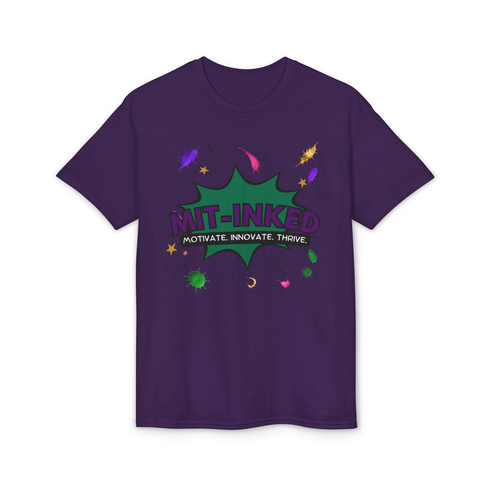 MIT-Inked Comic Art Logo T-Shirt | Motivate Innovate Thrive Graphic Tee Printify