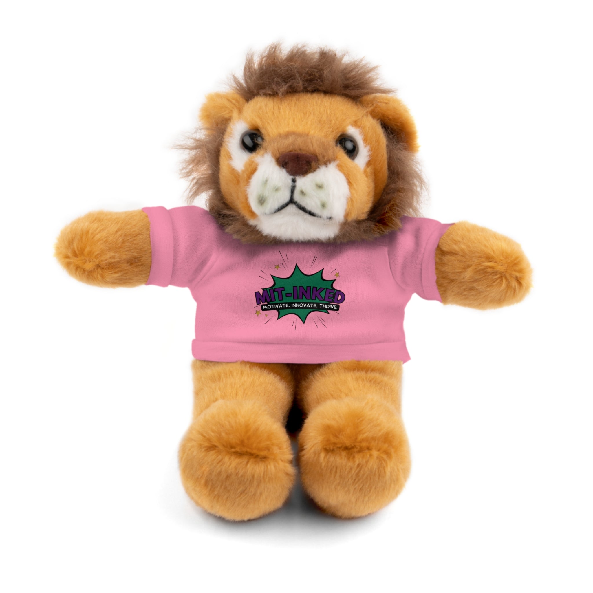 Plush Toy with MIT-Inked Graphic Tee — Cute Stuffed Animal Gift