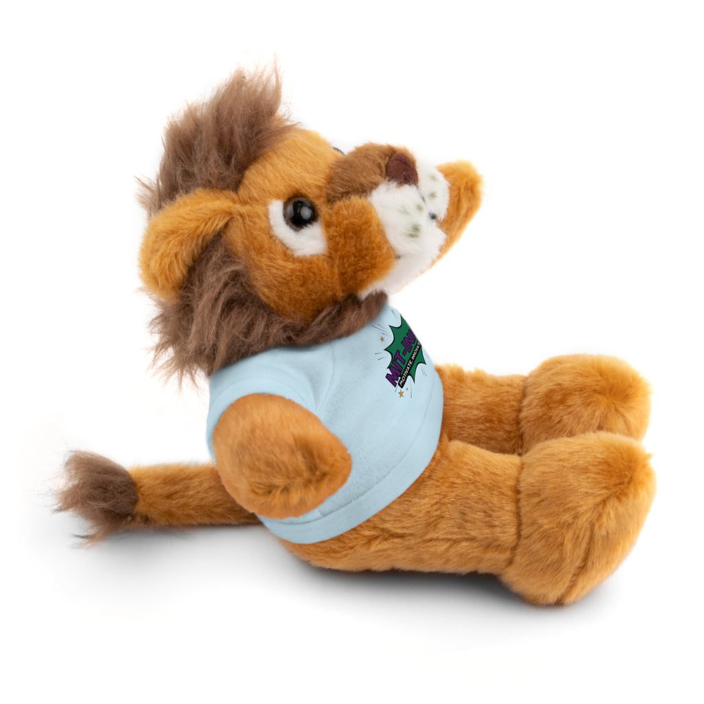 Plush Toy with MIT-Inked Graphic Tee — Cute Stuffed Animal Gift