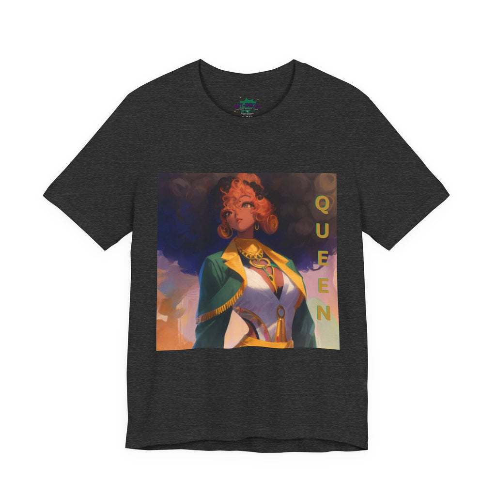 MIT-Inked Regal Afro-Futurist Queen Portrait Self-Love Graphic Tee